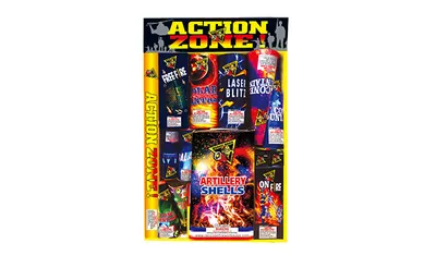 Action Zone fireworks assortment box