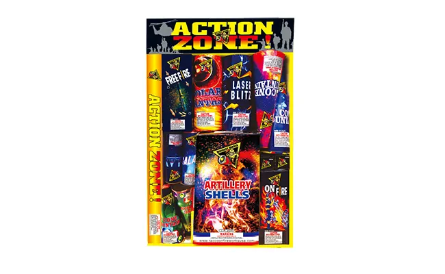 Action Zone fireworks assortment box