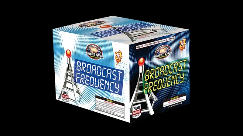 Broadcast Frequency 500 gram cake box