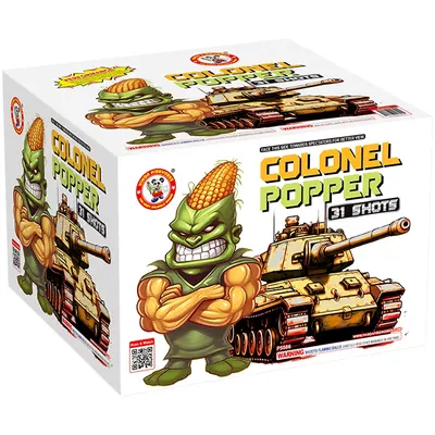 Colonel Popper 500 gram cake box