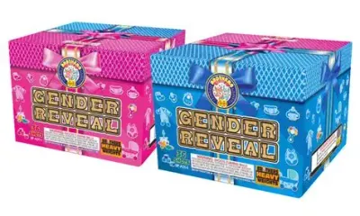 Gender Reveal 500 Gram Cake smoke firework box