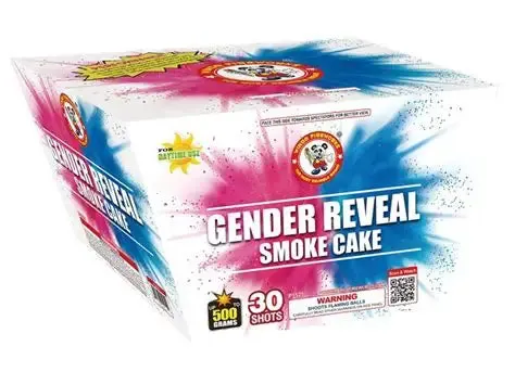 Gender Reveal Smoke Cake smoke firework box