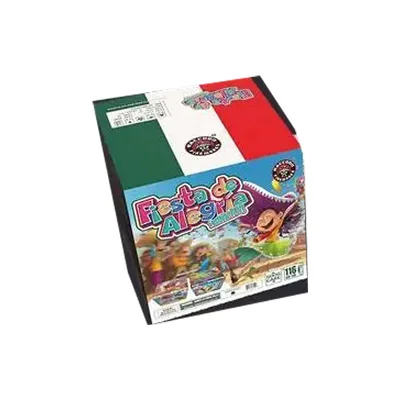 Raccoon Fiesta de Alegria cake box with Mexican flag top