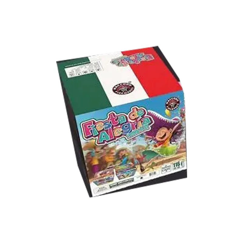 Raccoon Fiesta de Alegria cake box with Mexican flag top