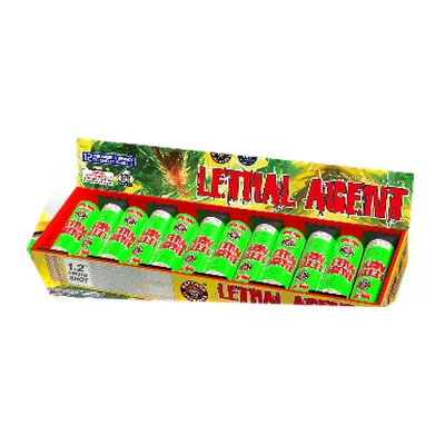 Raccoon Lethal Agent box open, showing 12 green preloaded shells