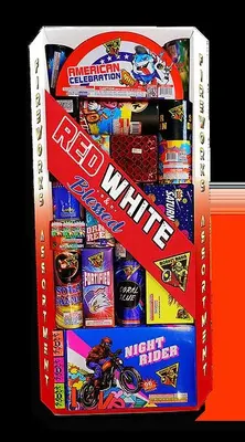 Red White & Blessed fireworks assortment box