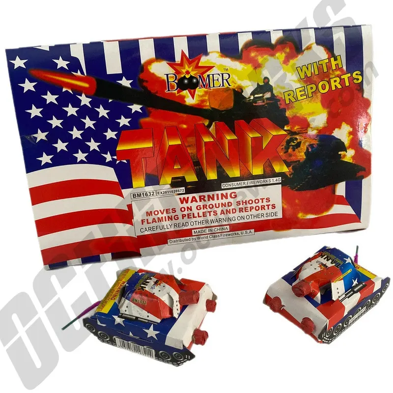 Tank novelty firework box
