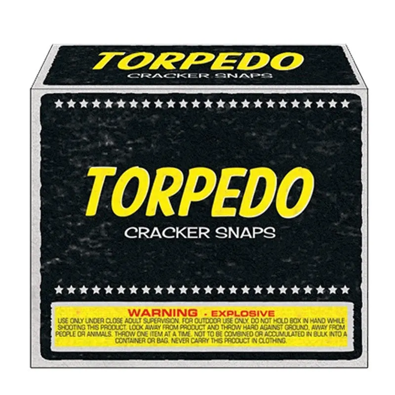 Torpedo Cracker Snaps novelty firework box