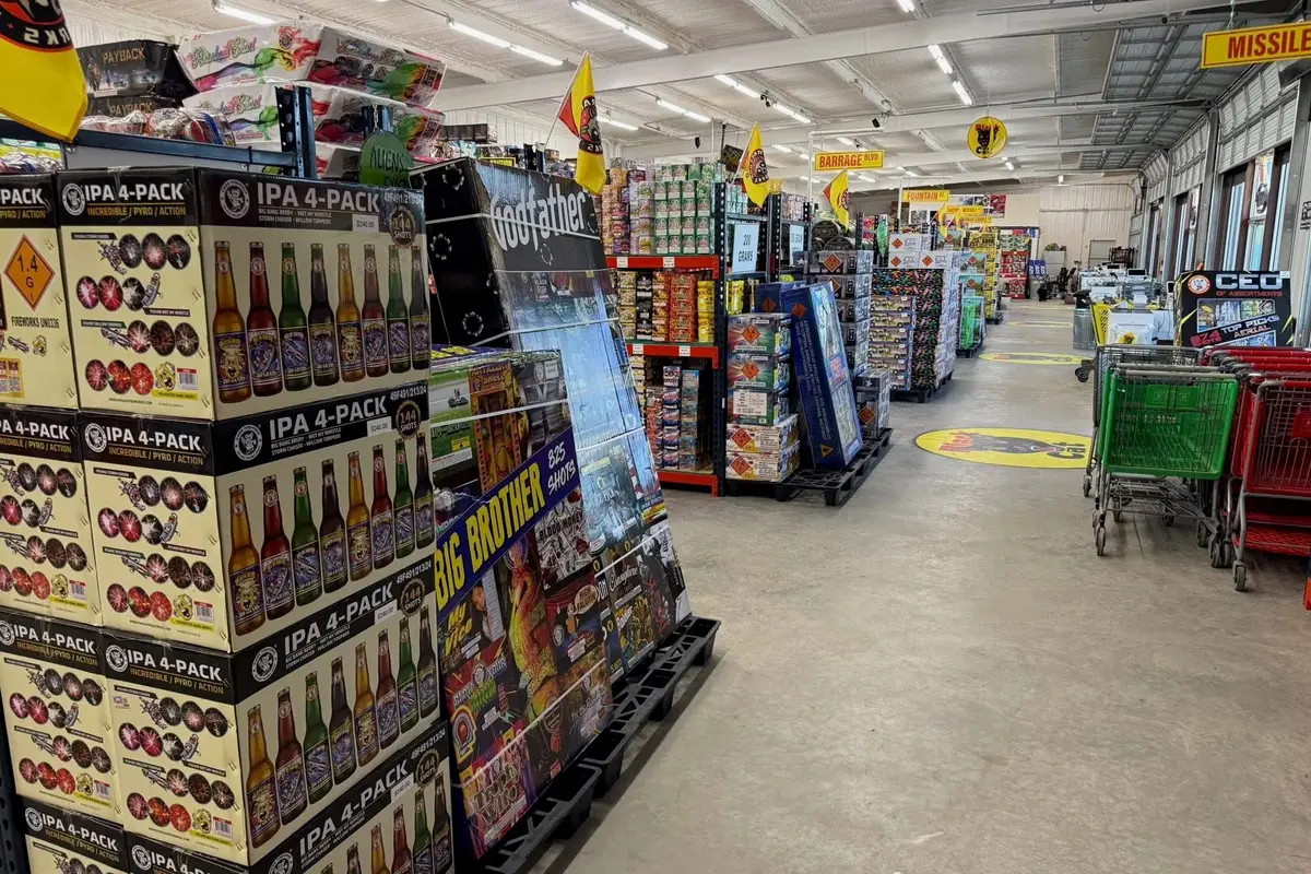 The artillery shell and mortar aisle