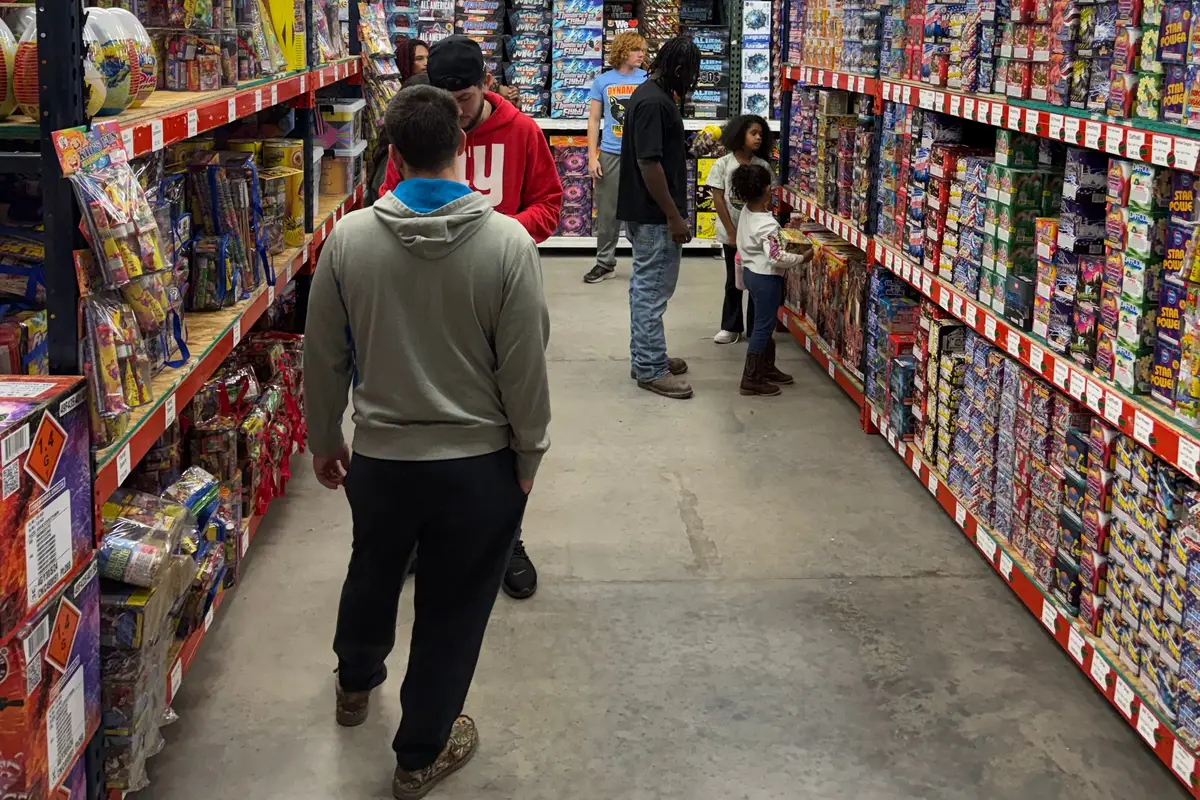 The cake aisle on New Year's Eve