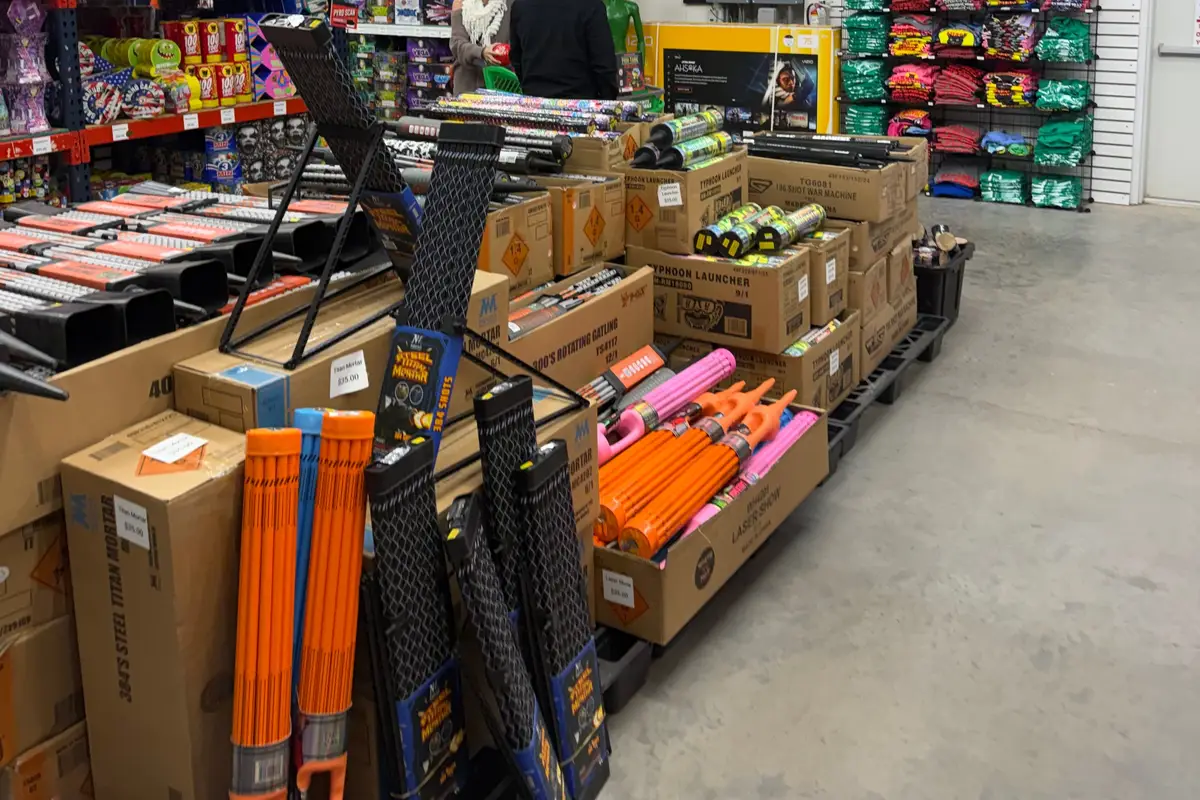 The Pyro Scan product video station in the store